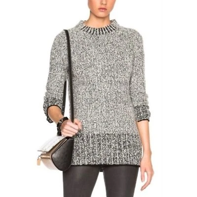 Rag & Bone Calisto Gris Mezcla Lana Punto Acanalado Suéter Mujer Talla XS Foto 1 de 4