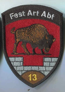 Switzerland Union Badge Fortress Artillery Division 13 (Fest Art Abt 13) Brown - Picture 1 of 1