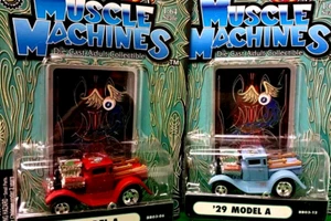 2003  Muscle Machines Blvd Blasters ‘29 Model A Lot Of 2  Hotrods Roadsters - Picture 1 of 15