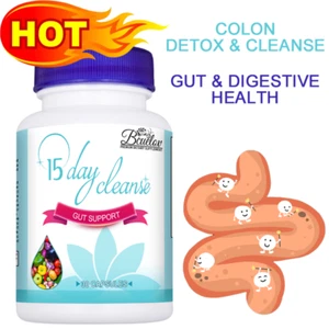 Suplemento de apoyo intestinal de limpieza de 15 días - Limpia y desintoxica, salud digestiva e intestinal - Imagen 1 de 8