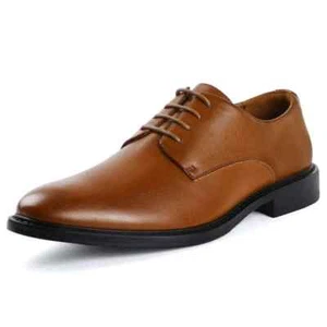Mofri Men's Dress Shoes Formal Cap Toe Oxford Dress size 9MUS brown PU - Picture 1 of 3