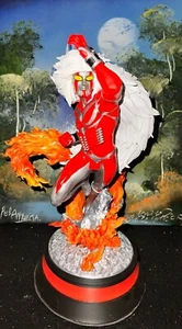 FAN ART ACTION FIGURES Megaloman  3D Diorama 20 cm COSTUM anni80 RESINA - Picture 1 of 13