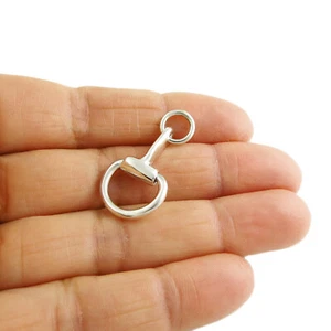 Colgante de tack de plata esterlina 925 caballo Snafflebit en caja de regalo - Imagen 1 de 5