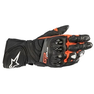 Alpinestars GP Plus R V2 Motorrad Motorrad Lederhandschuhe schwarz/rot/neonfarben - Bild 1 von 1