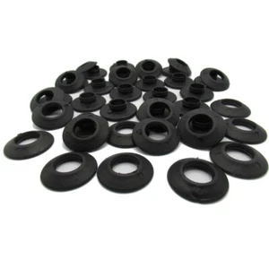 20 ojales a presión de plástico negro de 12 mm, sellados para lona y hojas de base - Imagen 1 de 9