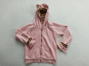 365 Kids Garanimals Girl's Pink Long Sleeve Hoodie With Ears Size 8 - Picture 1 of 11
