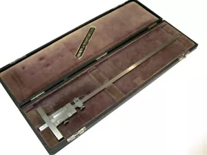 Brown & Sharpe 0 bis 12 Zoll Vernier Tiefe Gage #600 mit Tragetasche - Bild 1 von 3