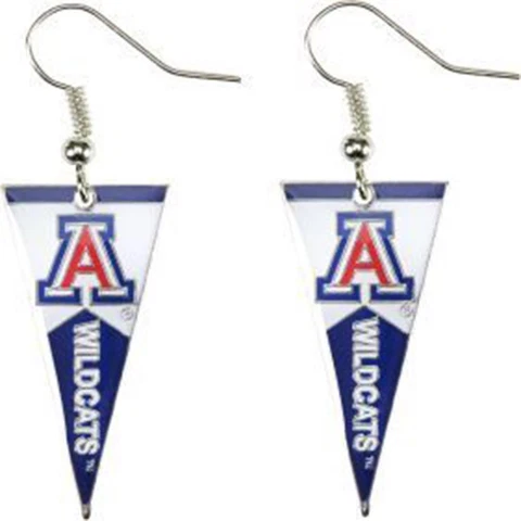 Arizona Wildcats Dangler Earrings - Pennant Cover