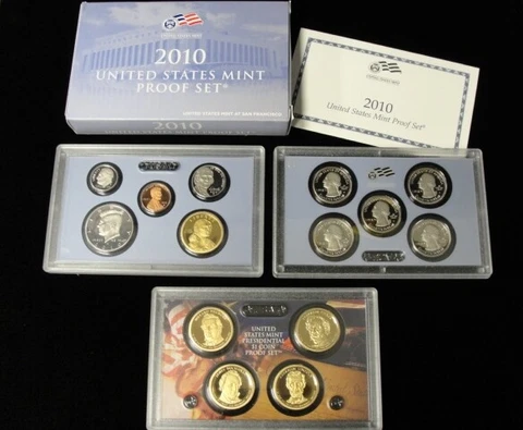 2010 U.S. Mint Proof Set W/ Box & COA Cover