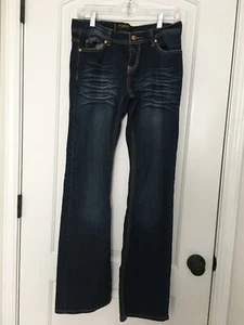 Rocawear Jeans donna junior tasche con zip e bottoni taglia 7 blu - Foto 1 di 11