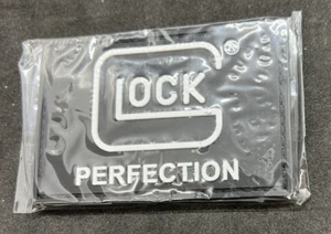 GLOCK Perfection PVC Patch Hook-Back Adhesion New! Firearms Dealer Swag B&W - Picture 1 of 2