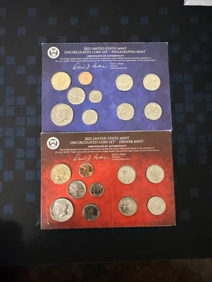 2022 P & D US Mint Set Uncirculated 20 Coins OGP Free Shipping - Image 1 of 4