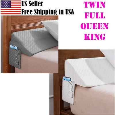 Almohada de cuña para cama, cabecero almohada cuña, relleno de huecos para cama cerrar el hueco Foto 1 de 4