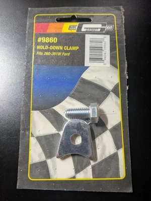 Mr Gasket 9860 Cromo Distribuidor Sujeción con Perno La mayoría Ford V8 260-351W NUEVO Foto 1 de 2