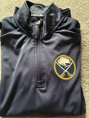 Adidas Buffalo Sabres для мальчиков большая четверть молнии - Изображение 1 из 4