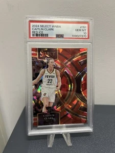 2024 Select WNBA Red Ice Premier LevelPrizm #151 Caitlin Clark RC PSA 10 Pop 104 - Picture 1 of 2
