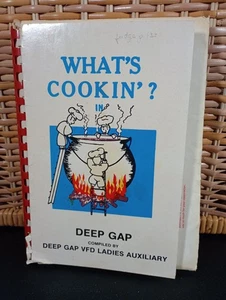 Deep Gap Volunteer Fire Department Ladies Auxiliary Cookbook Deep Gap, NC 1980 - Picture 1 of 11