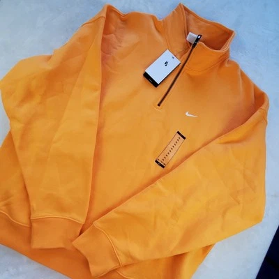 ⭐NUEVO Camiseta Pullover Nike Lab Solo Swoosh 1/4 Cremallera Naranja Para Hombre Talla XL DQ5209-836 ⭐ Foto 1 de 4