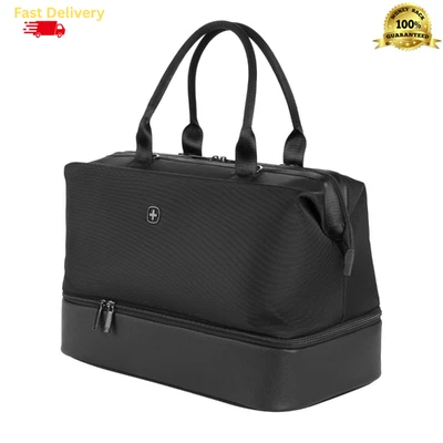 Weekender Tote Travel Bag Polyester Laptop Pocket Padded Bottom Compartment - Image 1 of 4