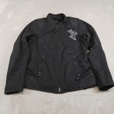 Harley Davidson Jacket Womens S Black Skull Riding Gear Motorcycle - Image 1 of 4