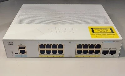 Cisco Business 350 Series 16-Port PoE+ GbE & 2-Port SFP Switch CBS350-16FP-2G - Image 1 of 2