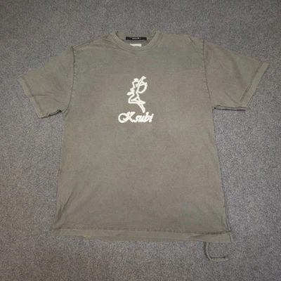 Ksubi Shirt Mens XSMALL Grey wreck less crew neck cotton logo casual Size XS - image 1 of 4
