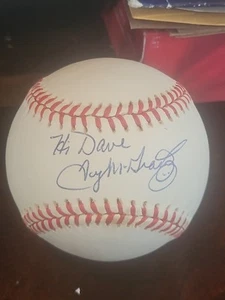 tug mcgraw signed philllies national league nl ball autographed auto mlb real - Picture 1 of 2