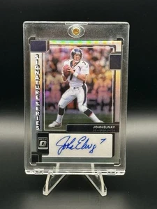 2022 Donruss Optic Holo Silver Prizm JOHN ELWAY Signature Series AUTO BRONCOS 🔥 - Picture 1 of 2
