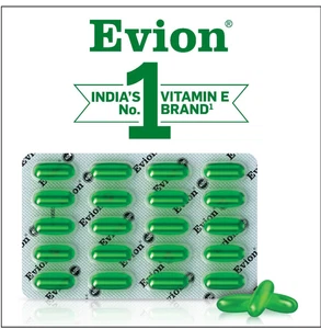 Evion 400 mg Capsule Vitamin E For Face Hair Acne Nails 40 pcs - Picture 1 of 1