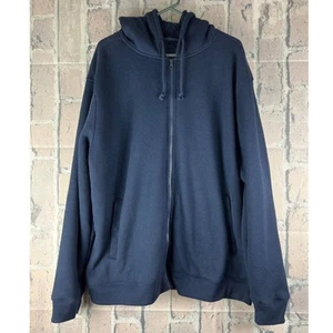 Smith’s Workwear Sherpa-Bonded Thermal Knit Hooded Jacket Navy Size 2XL - Picture 1 of 7
