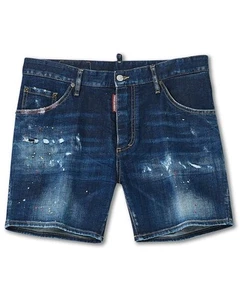 Pantalón Corto Denim Dsquared2 Dan Commando 44 S w30 nv475s - Imagen 1 de 3