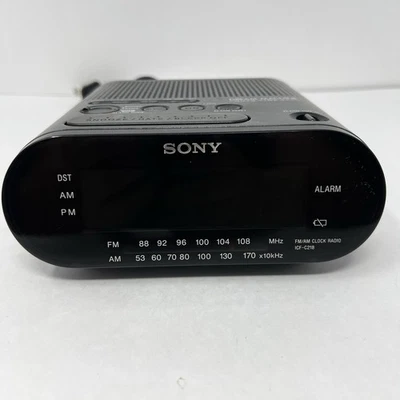 Sony Dream Machine ICF-C218 Black  Alarm Clock Radio AM FM LED Display - Image 1 of 4