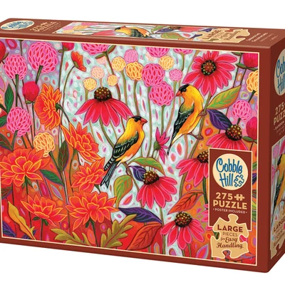 Cobble Hill Springtime Goldfinches 275 Piece Jigsaw Puzzle - Image 1 of 4