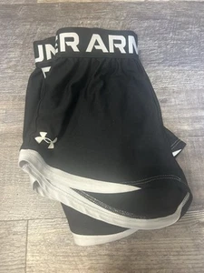 2 Girls Under Armor Shorts Size Small/medium. Clean and Barely Wore. Pack Of 2 ￼ - Picture 1 of 3