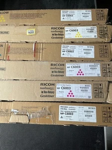 6x Genuine Ricoh Toner Cartridges C6003 841854 x2 841855 x3 841856 x1 - Picture 1 of 1