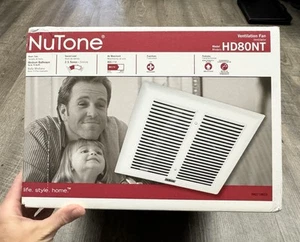 NEW NuTone HD80NT Heavy Duty Ventilation Bathroom Ceiling Fan CFM 80 4" Duct USA - Picture 1 of 4