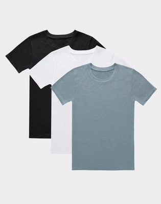 Camiseta supersuave Hanes Originals para niños, surtida, paquete de 3 Foto 1 de 4
