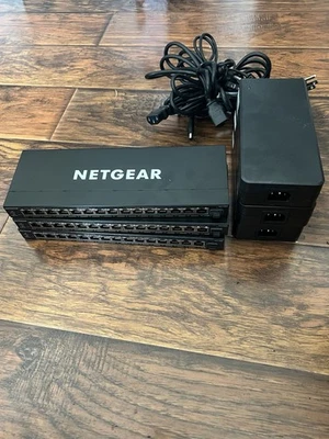 NETGEAR-GS316EPP: 16 Port POE+, SFP , Network Switch .  3 x Switches Included!! - Image 1 of 3