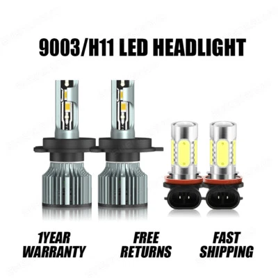 Kit de 4 faros LED altos/bajos + faros antiniebla 6000K para Suzuki Aerio 2002-2007 Foto 1 de 4