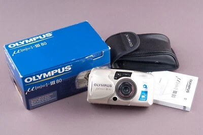 Olympus Mju III 80 Quartz Date 35mm Point&Shoot Film Camera  - Image 1 of 4