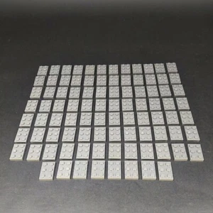LEGO Dark Bluish Gray Lot of 92 2x3 Plates 3021 - Picture 1 of 4