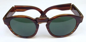 MR. BOHO KT13-11 Jordaan Women's Havana Sunglasses, Lenses Grey, Folding Glasses - Picture 1 of 8