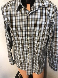 Covigton Shirt  Long Sleeve Wrinkles Free Size M Green White - Picture 1 of 7