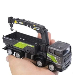 Alloy Diecast Crane Truck Toys Simulation Vehicle Excavator Boys Toy - Picture 1 of 16