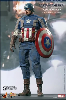 Hot Toys Película Promo Ed Invierno Soldado Capitán América VERSIÓN EDAD DE ORO MMS240 Foto 1 de 4