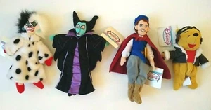 Disney Store Maleficent, Cruella, Prince Charming, & Pilot Pooh Mini Bean Bag - Picture 1 of 3