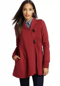 Chaqueta Lucky Brand Darci Wrap Mujer Talla M Roja Algodón Mangas Largas Tejido Acanalado - Imagen 1 de 10