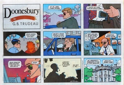 Doonesbury by Trudeau - lot of 52 large half-page Sunday comics - Complete 1997 - image 1 of 2