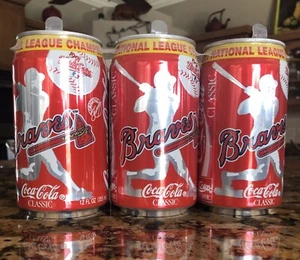 1991 World Series Atlanta Braves Baseball Coca Cola Sammlerstück 6 Stück - Bild 1 von 2