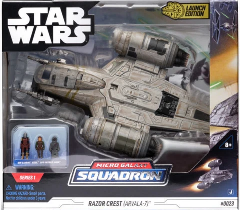 STAR WARS SERIES 1 - MICRO GALAXY SQUADRON RAZOR CREST (ARVALA-7) minor box wear Cover